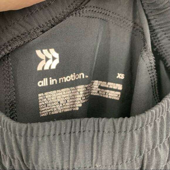 All In Motion Mid Rise Pants Black Women’s Size XS Athleisure Yoga Exercise - Picture 5 of 9